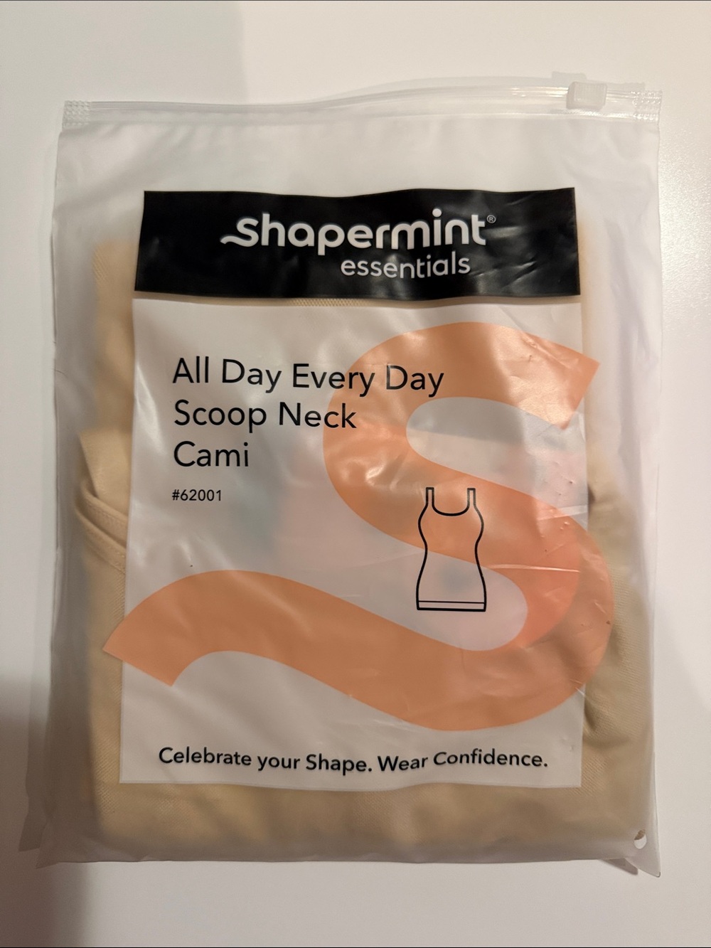 Shapermint All Day Scoop Neck Cami — Beige